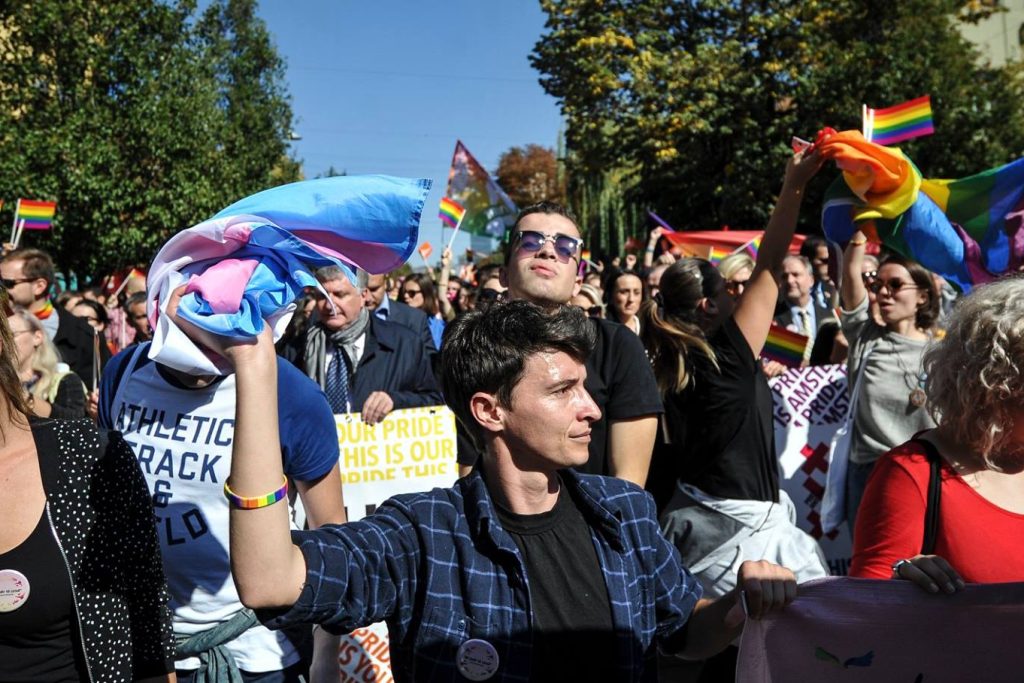 Blert Morina në Paradën e Krenarisë.